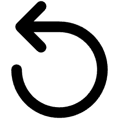 Line Arrow Rotate Left 1 Icon from Core Remix Set