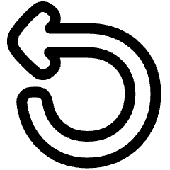 Line Arrow Rotate Left 1 Icon from Plump Line Set