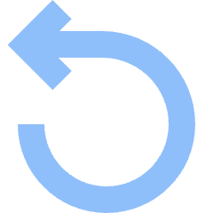Line Arrow Rotate Left 1 Icon from Sharp Flat Set