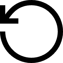 Line Arrow Rotate Left 2 Icon from Sharp Line Set
