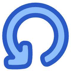 Line Arrow Rotate Left 4 Icon from Plump Duo Set