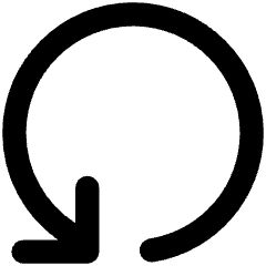 Line Arrow Rotate Left 4 Icon from Core Remix Set