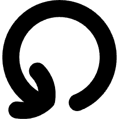 Line Arrow Rotate Left 4 Icon from Flex Solid Set