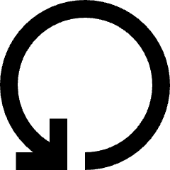 Line Arrow Rotate Left 4 Icon from Sharp Remix Set