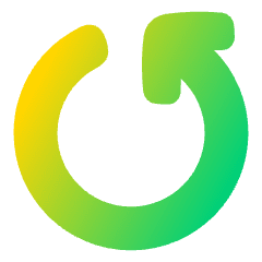 Line Arrow Rotate Left 5 Icon from Plump Gradient Set