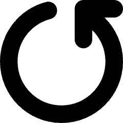 Line Arrow Rotate Left 5 Icon from Core Solid Set