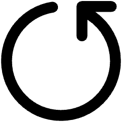 Line Arrow Rotate Left 5 Icon from Core Remix Set