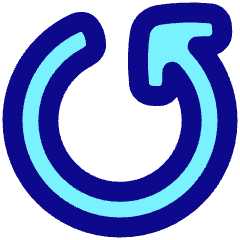 Line Arrow Rotate Left 5 Icon from Plump Pop Set