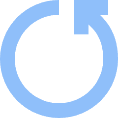 Line Arrow Rotate Left 5 Icon from Sharp Flat Set