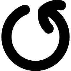Line Arrow Rotate Left 5 Icon from Flex Solid Set