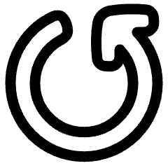 Line Arrow Rotate Left 5 Icon from Plump Line Set