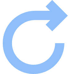 Line Arrow Rotate Right 1 Icon from Sharp Flat Set