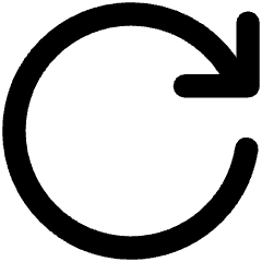 Line Arrow Rotate Right 2 Icon from Core Remix Set