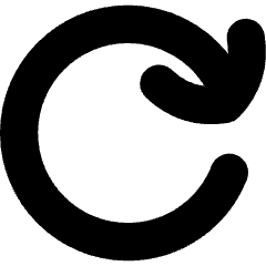 Line Arrow Rotate Right 2 Icon from Flex Solid Set
