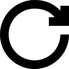 Line Arrow Rotate Right 2 Icon from Sharp Solid Set