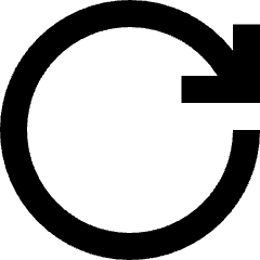 Line Arrow Rotate Right 2 Icon from Sharp Remix Set