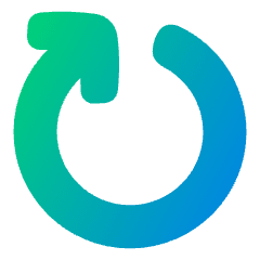 Line Arrow Rotate Right 5 Icon from Plump Gradient Set