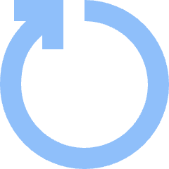 Line Arrow Rotate Right 5 Icon from Sharp Flat Set