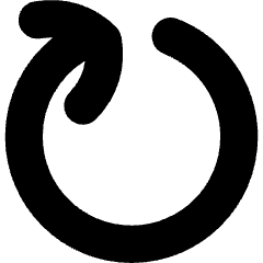 Line Arrow Rotate Right 5 Icon from Flex Solid Set