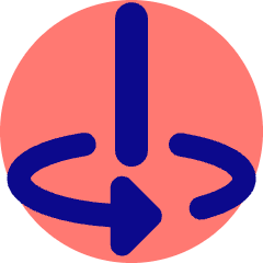 Line Arrow Rotate Vertical Axis Left Icon from Core Pop Set