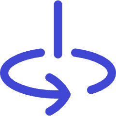 Line Arrow Rotate Vertical Axis Left Icon from Flex Duo Set