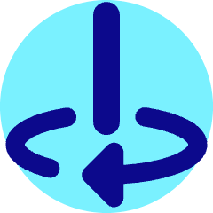 Line Arrow Rotate Vertical Axis Right Icon from Core Pop Set