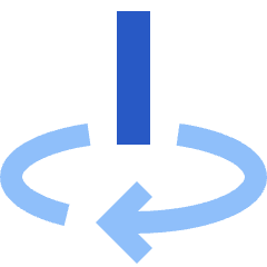 Line Arrow Rotate Vertical Axis Right Icon from Sharp Flat Set