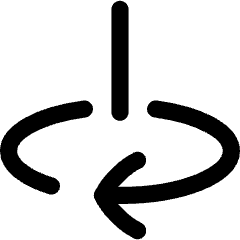 Line Arrow Rotate Vertical Axis Right Icon from Flex Line Set
