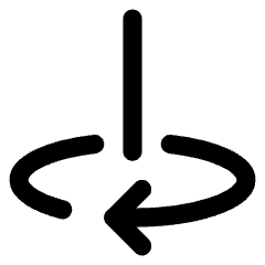 Line Arrow Rotate Vertical Axis Right Icon from Core Line Set
