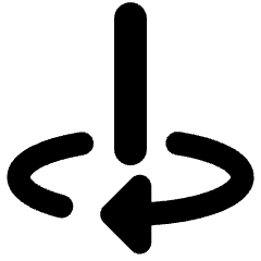 Line Arrow Rotate Vertical Axis Right Icon from Core Remix Set