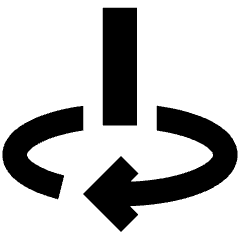 Line Arrow Rotate Vertical Axis Right Icon from Sharp Remix Set