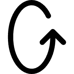 Line Arrow Rotate Vertical Left 1 Icon from Core Line Set