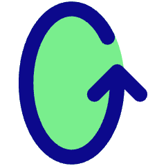 Line Arrow Rotate Vertical Left 1 Icon from Core Pop Set