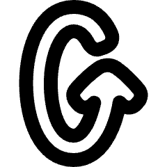 Line Arrow Rotate Vertical Left 1 Icon from Plump Remix Set