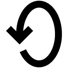Line Arrow Rotate Vertical Left 2 Icon from Sharp Remix Set