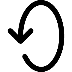 Line Arrow Rotate Vertical Left 2 Icon from Core Line Set