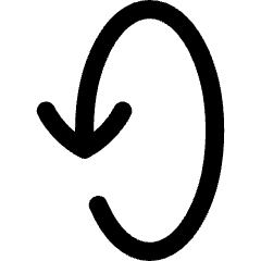 Line Arrow Rotate Vertical Left 2 Icon from Flex Line Set