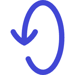 Line Arrow Rotate Vertical Left 2 Icon from Flex Duo Set