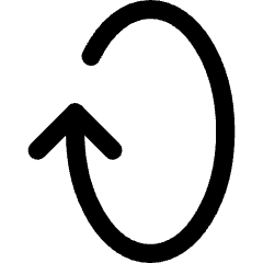 Line Arrow Rotate Vertical Right 1 Icon from Core Line Set