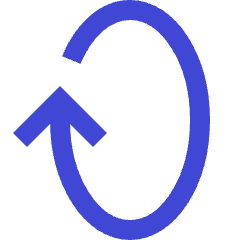 Line Arrow Rotate Vertical Right 1 Icon from Sharp Duo Set