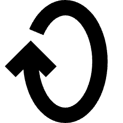 Line Arrow Rotate Vertical Right 1 Icon from Sharp Solid Set