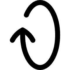 Line Arrow Rotate Vertical Right 1 Icon from Flex Line Set
