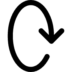 Line Arrow Rotate Vertical Right 2 Icon from Core Line Set