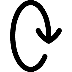 Line Arrow Rotate Vertical Right 2 Icon from Flex Line Set