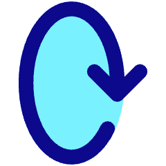 Line Arrow Rotate Vertical Right 2 Icon from Core Pop Set