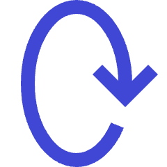 Line Arrow Rotate Vertical Right 2 Icon from Sharp Duo Set