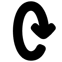 Line Arrow Rotate Vertical Right 2 Icon from Plump Solid Set