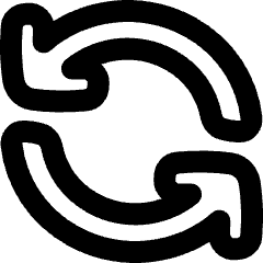 Line Arrow Synchronize 1 Icon from Plump Remix Set
