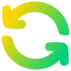 Line Arrow Synchronize 1 Icon from Plump Gradient Set