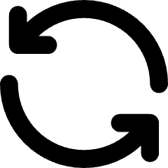 Line Arrow Synchronize 1 Icon from Core Solid Set